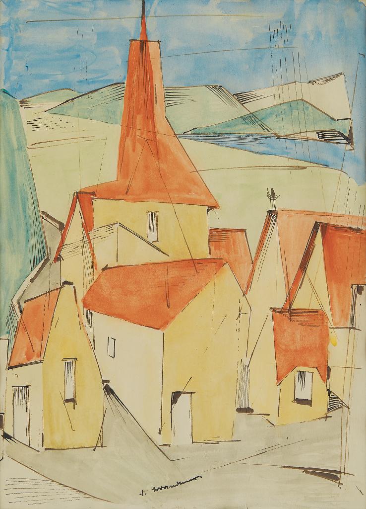 Fritz Brandtner (1896-1969) - Village
