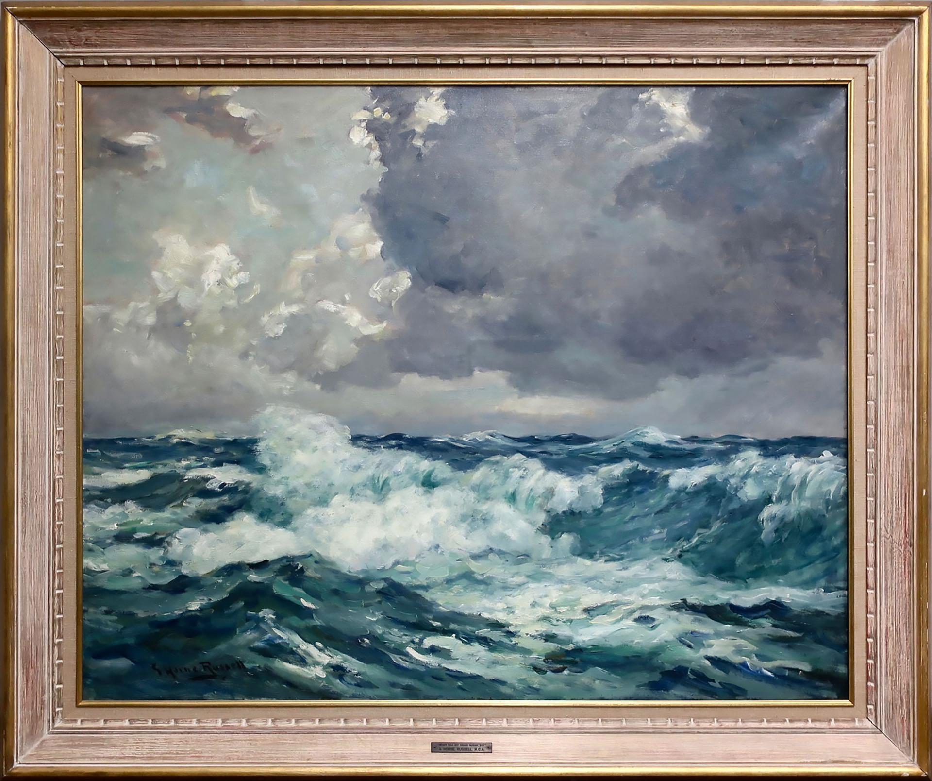 George Horne Russell (1861-1933) - Heavy Seas, Grand Manan, Nb