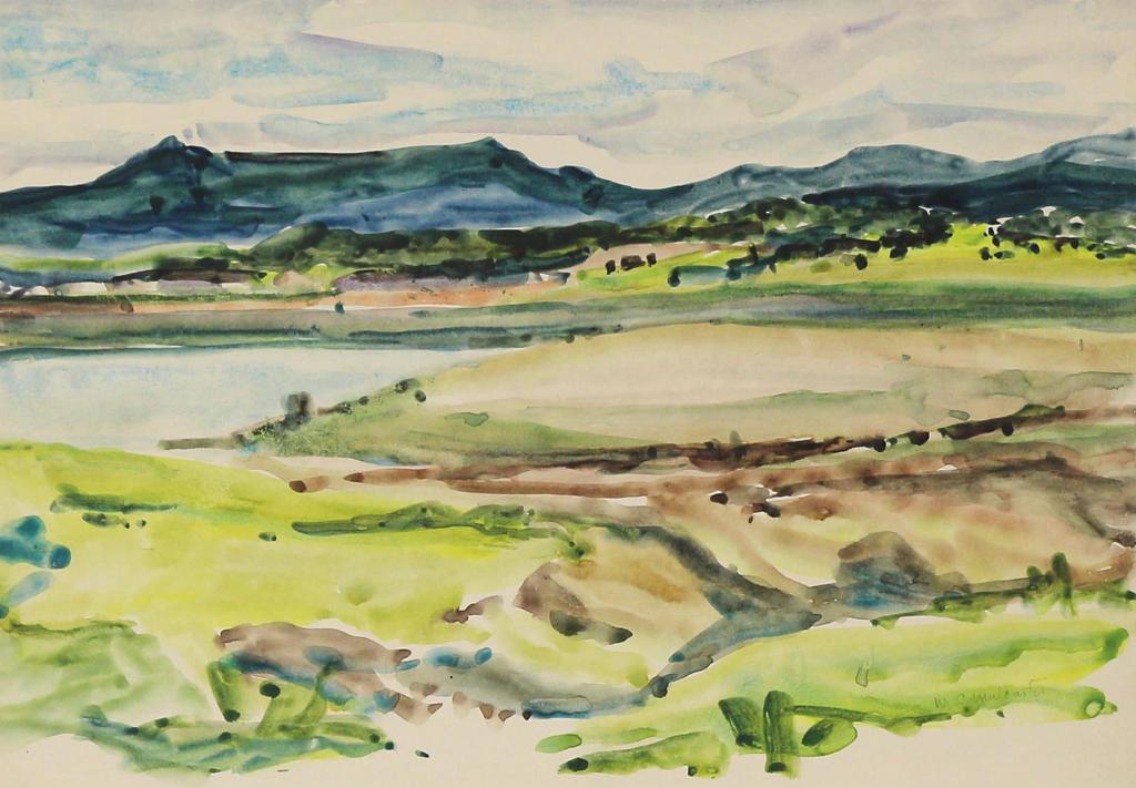 Wynona Croft Mulcaster (1915-1985) - Distant Hills