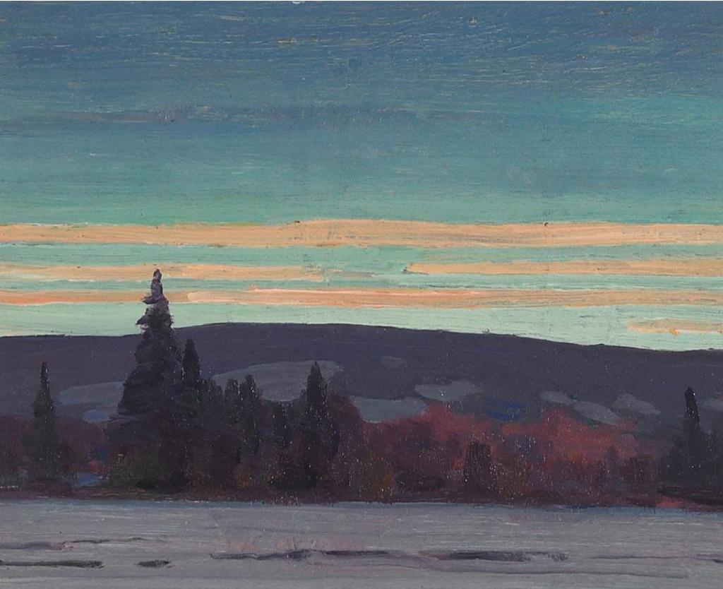 Frederick Nicholas Loveroff (1894-1960) - Sunset, Northern Lake