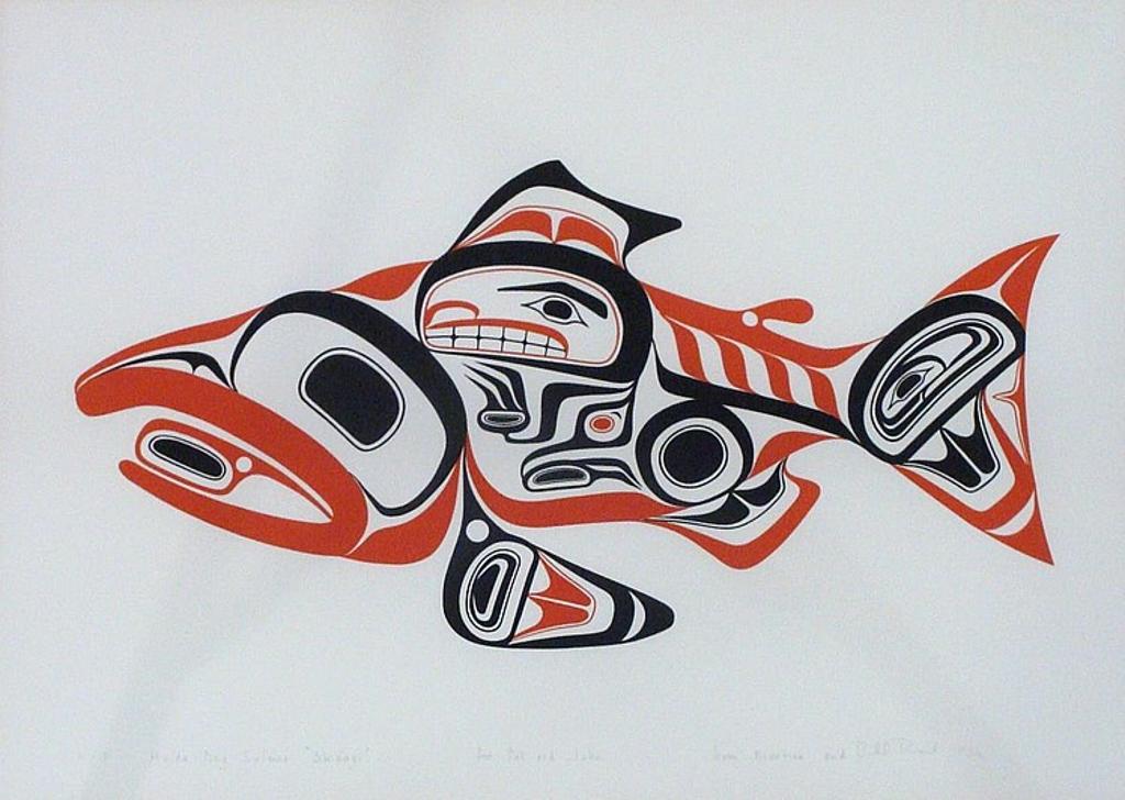 Bill (William) Ronald Reid (1920-1998) - Haida Dog Salmon.