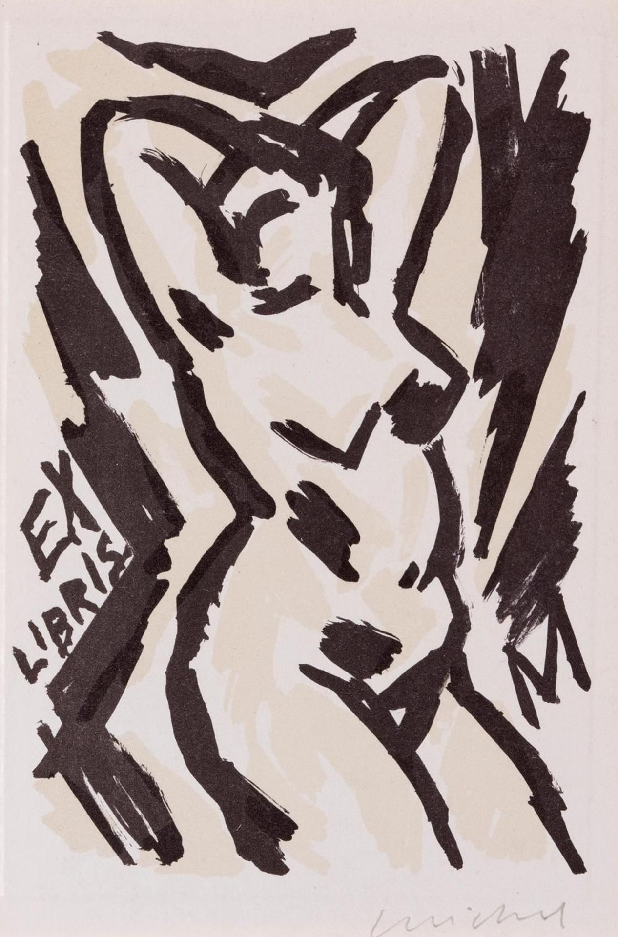 Rastislav Michal (1936) - Untitled - Nude with Arms Raised
