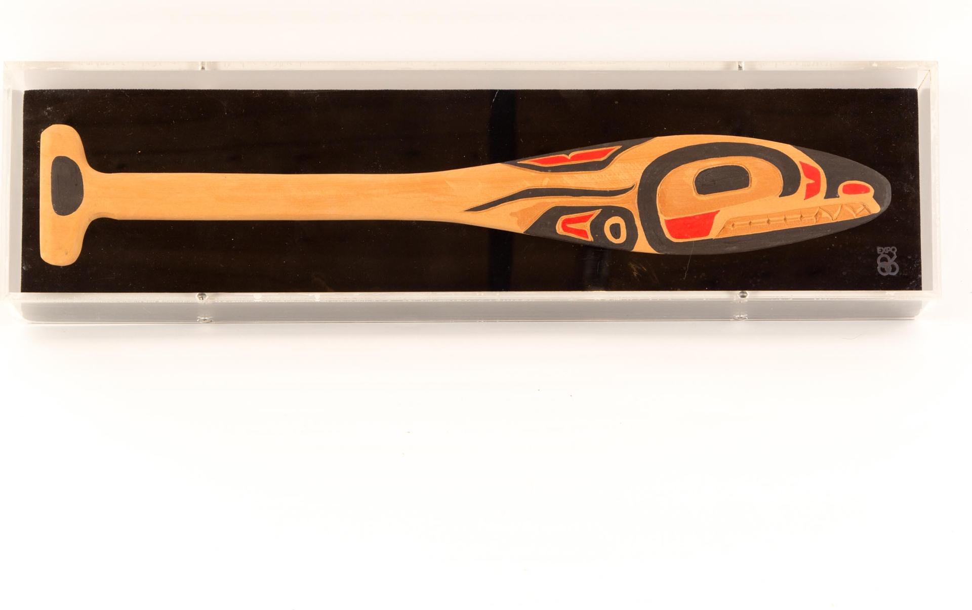 Earl M. Magnussen - Replica Of Traditional Haida Paddle In Presentation Case