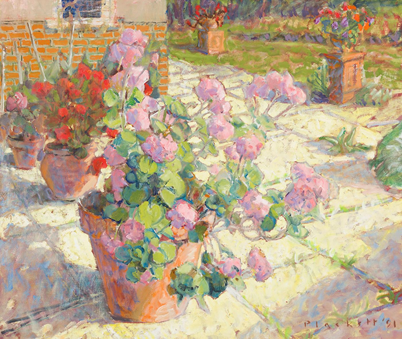 Joseph (Joe) Francis Plaskett (1918-2014) - The Pink Geranium