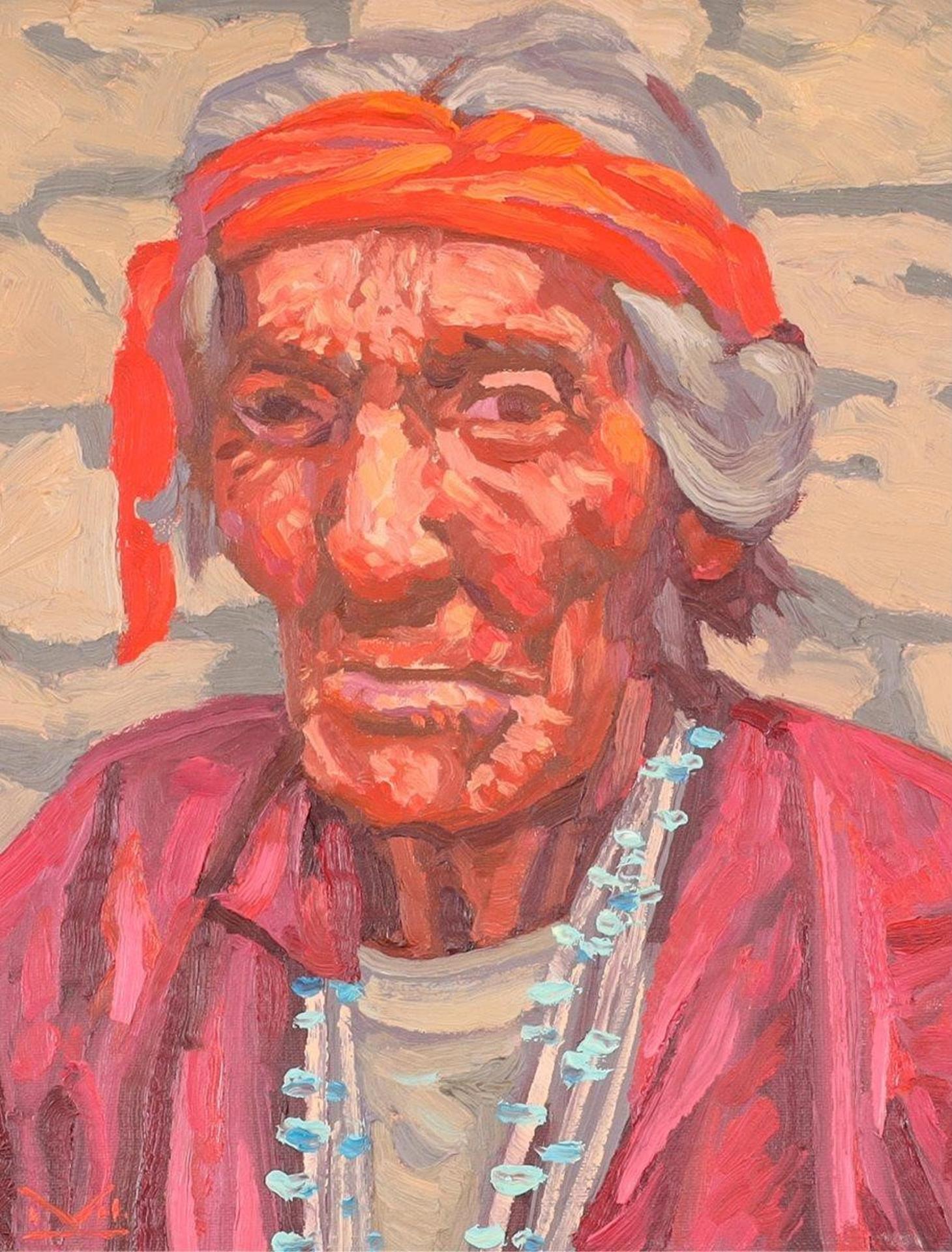 Illingworth Holey (Buck) Kerr (1905-1989) - Old Navajo; 1981