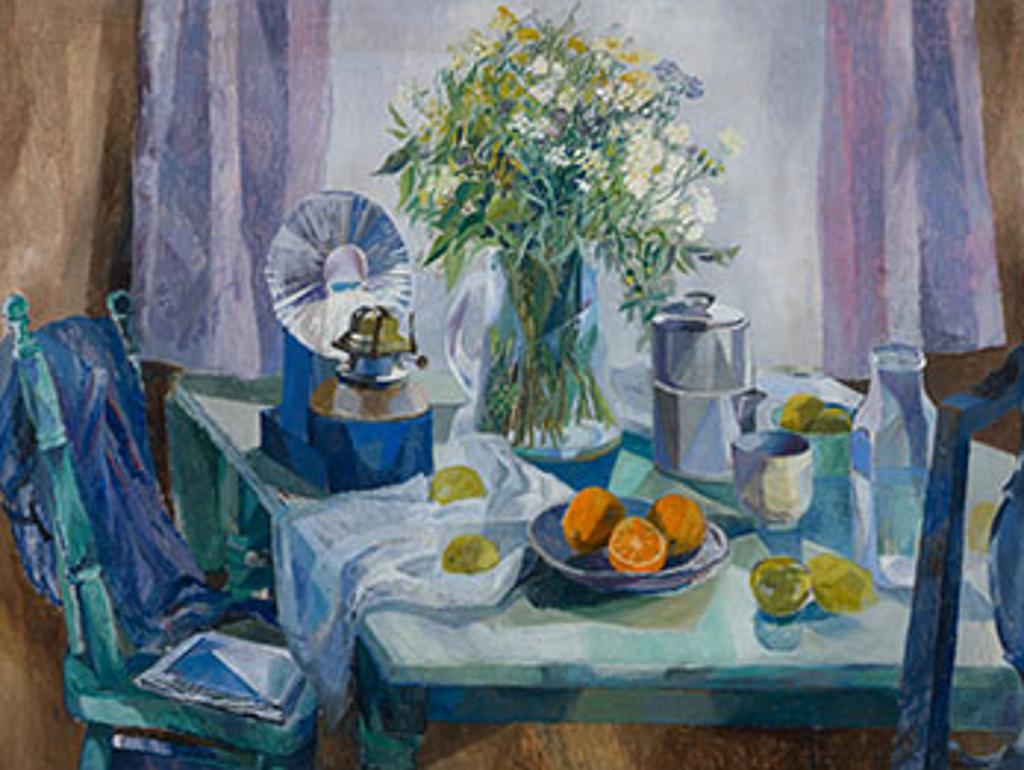 Betty Roodish Goodwin (1923-2008) - Still Life with Flowers and Oranges