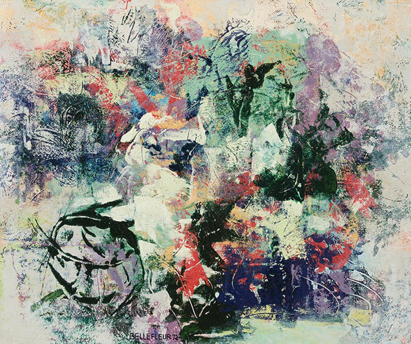 Léon Bellefleur (1910-2007) - Le perroquet songeur