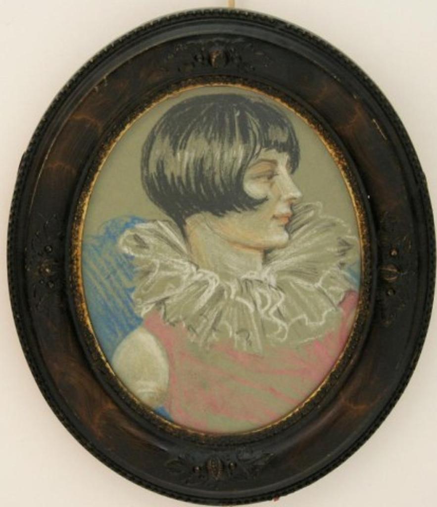 Wilfred J. Flood (1904-1946) - Portrait of Mabel, pastel,