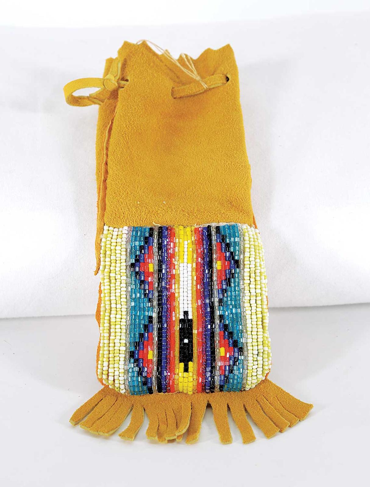 First Nations Basket School - Beaded Medicine Pouch