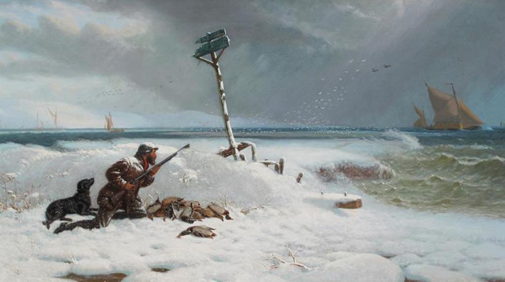 Anthony Carey Stannus (1830-1919) - Coastal Hunting Scene