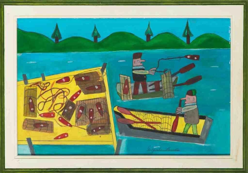 Cyril Hirtle (1918-2003) - Untitled (Bringing in the Lobster Traps)