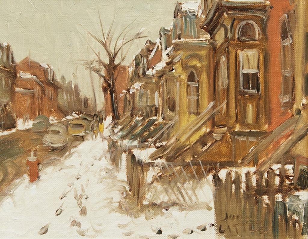 John Geoffrey Caruthers Little (1928-1984) - Dimanche matin, rue de Bullion, Montreal