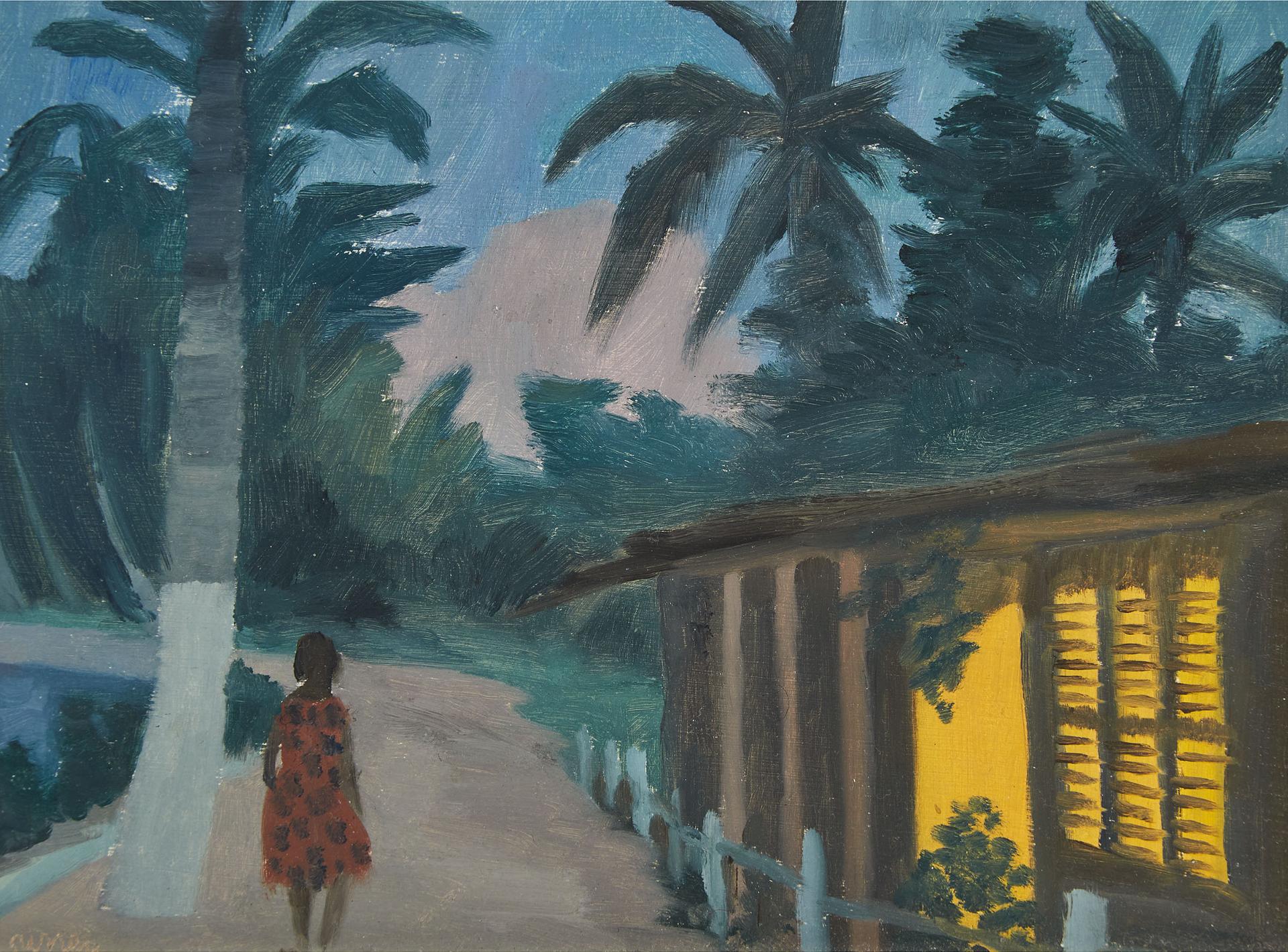 Philip Henry Howard Surrey (1910-1990) - Evening At L'anse Mitan, Martinique, 1964