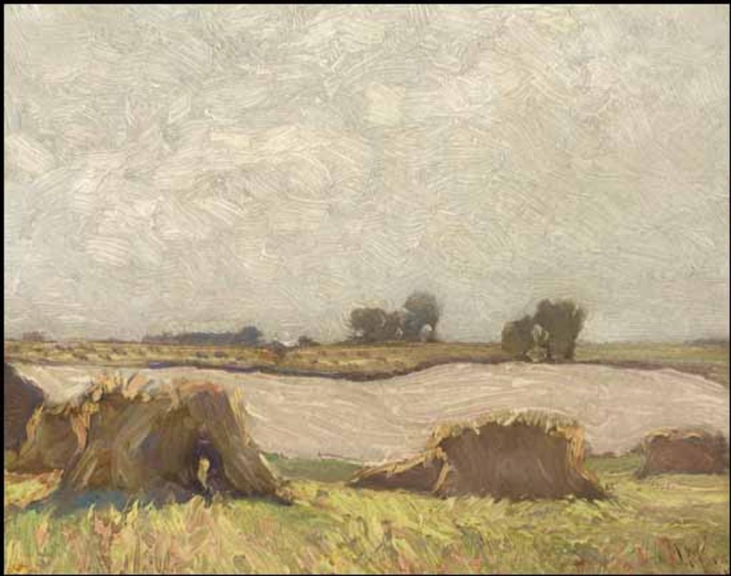 James Edward Hervey (J.E.H.) MacDonald (1873-1932) - Among the Wheat