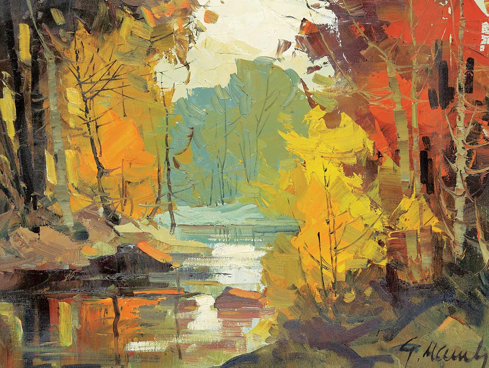 Geza (Gordon) Marich (1913-1985) - Untitled - Autumnal River