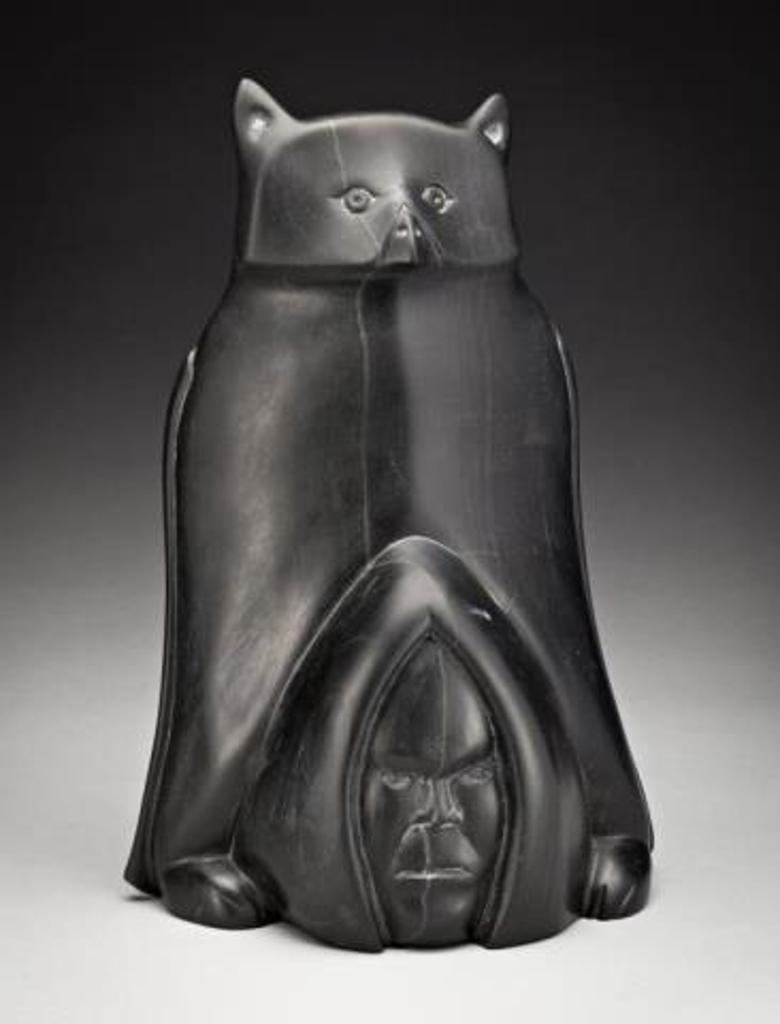 Paul Kavik (1948) - Owl and Two Faces, 1998