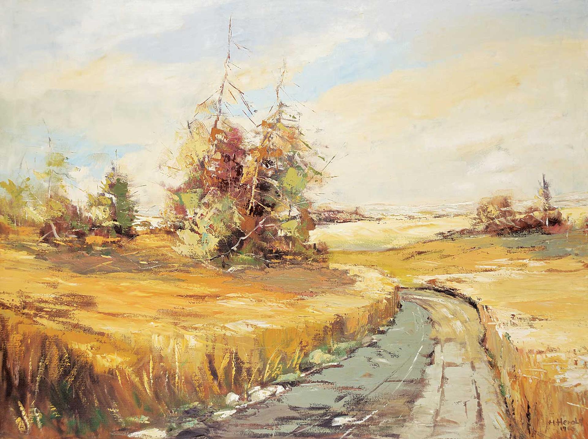 Hans Herold (1925-2011) - Untitled - Prairie Road