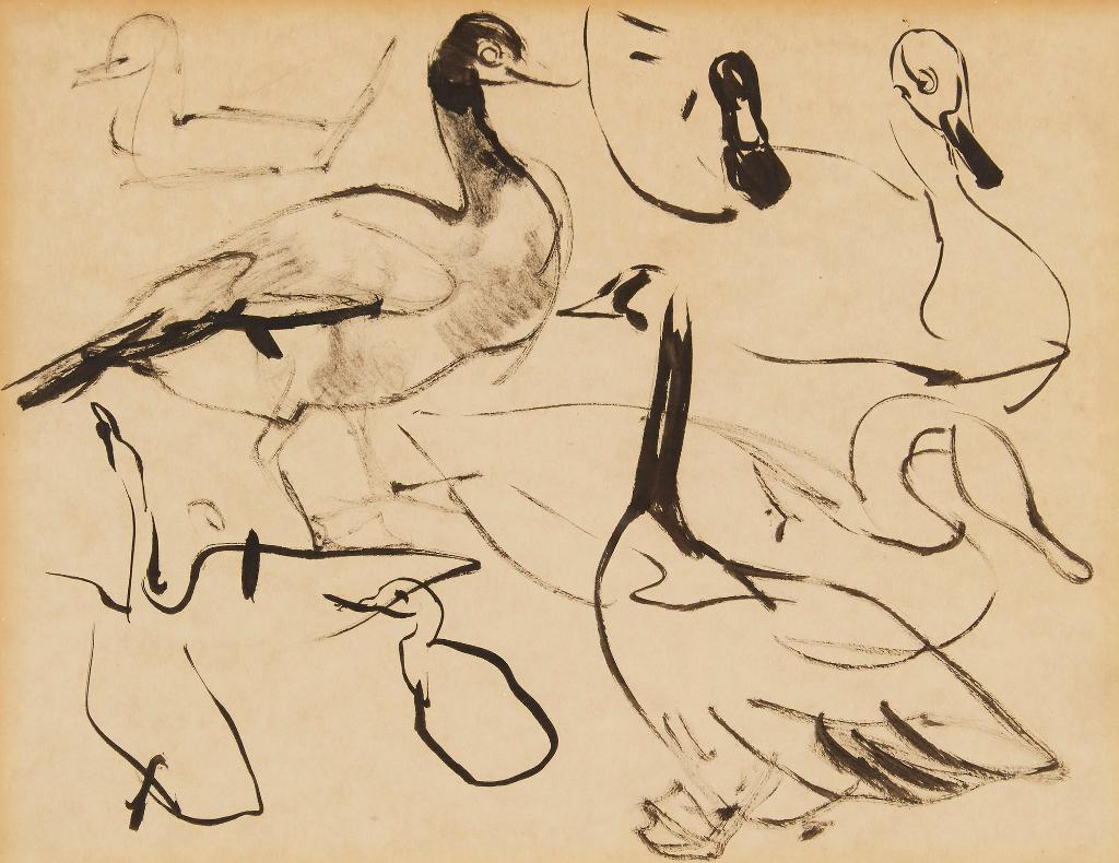 Arthur Lismer (1885-1969) - Ducks and Geese