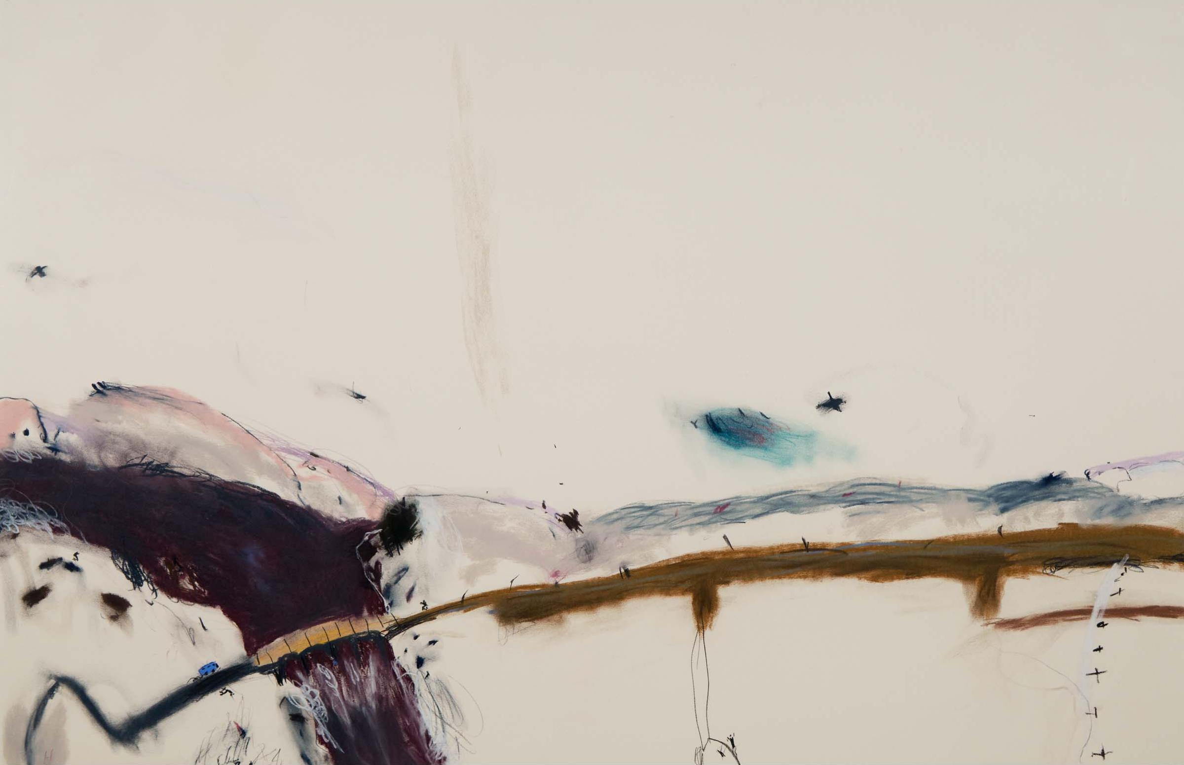 John Hartman (1950) - Two Men Drawing Beside White Falls, 1985