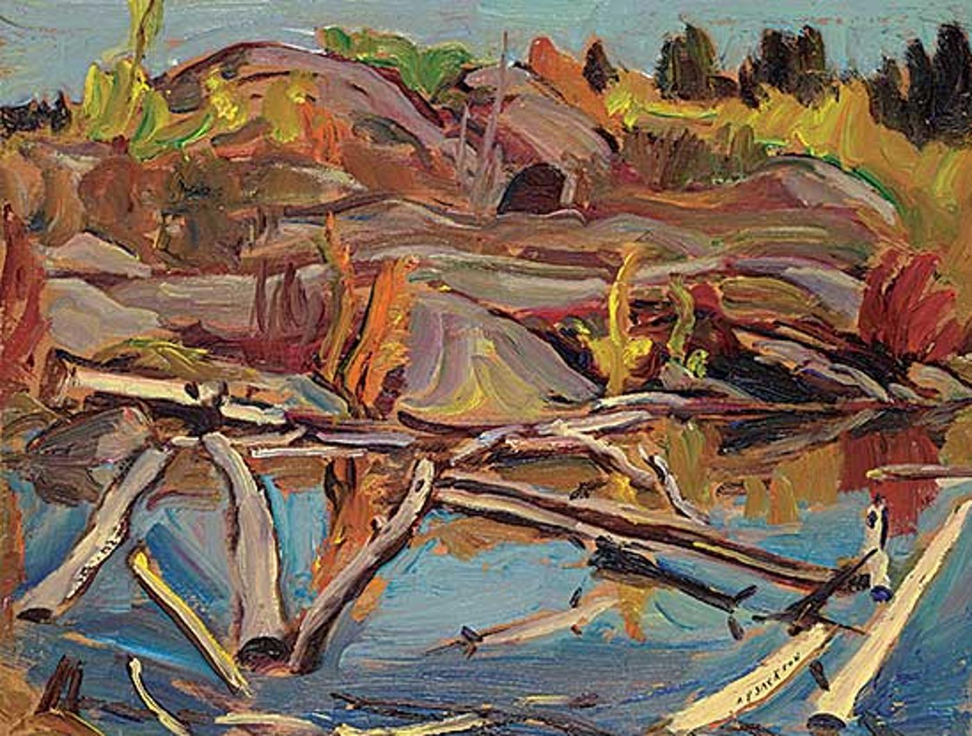 Alexander Young (A. Y.) Jackson (1882-1974) - Ottawa River, Sept. 1953