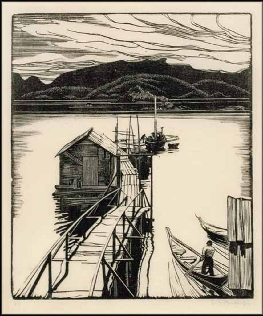 Walter Joseph (W.J.) Phillips (1884-1963) - The Floating Dock, Mamalilicoola