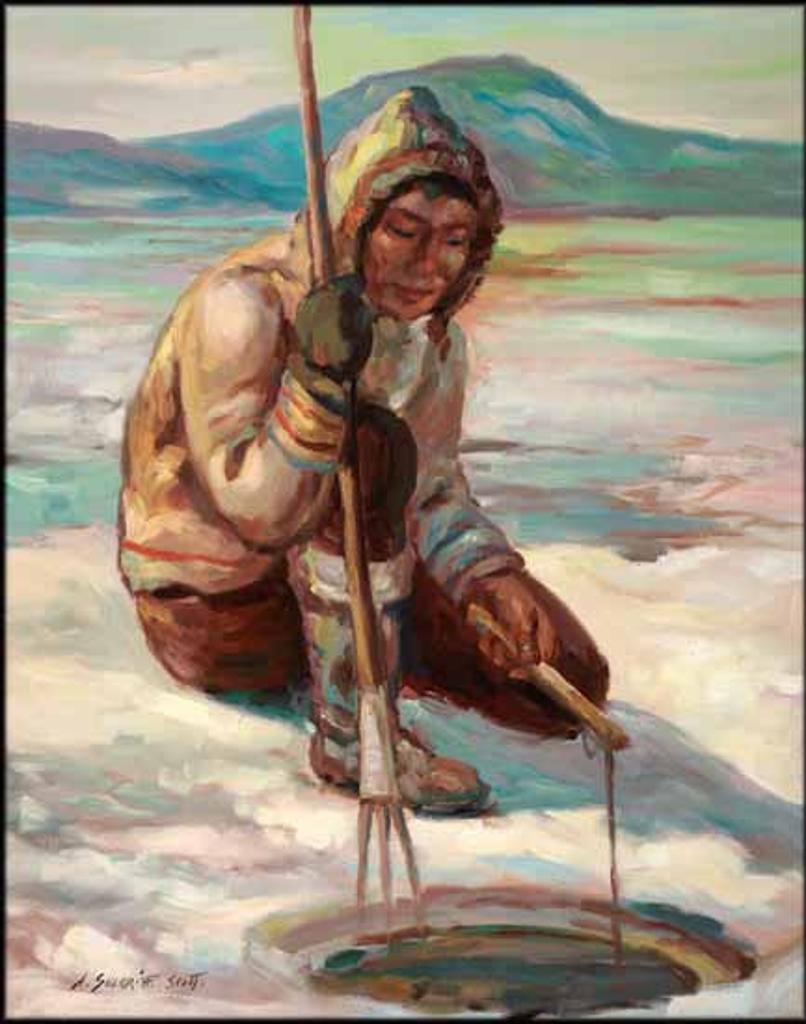 Adam Sherriff Scott (1887-1980) - Ice Fishing