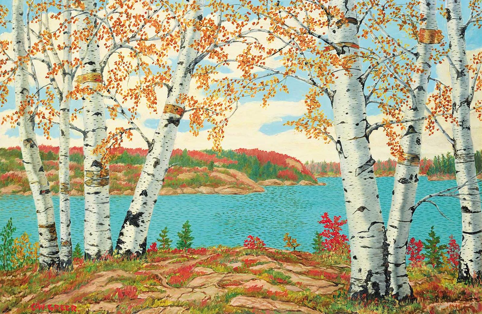 Clifton Wellington Greer (1904-1986) - Rocky Birch Lake