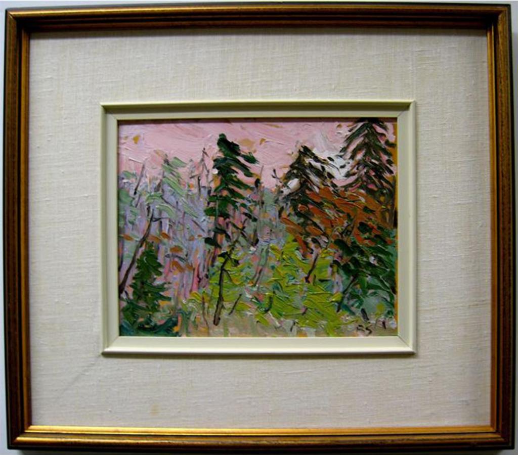 Bruce Steinhoff (1959) - Forest Edge With Pink Sky