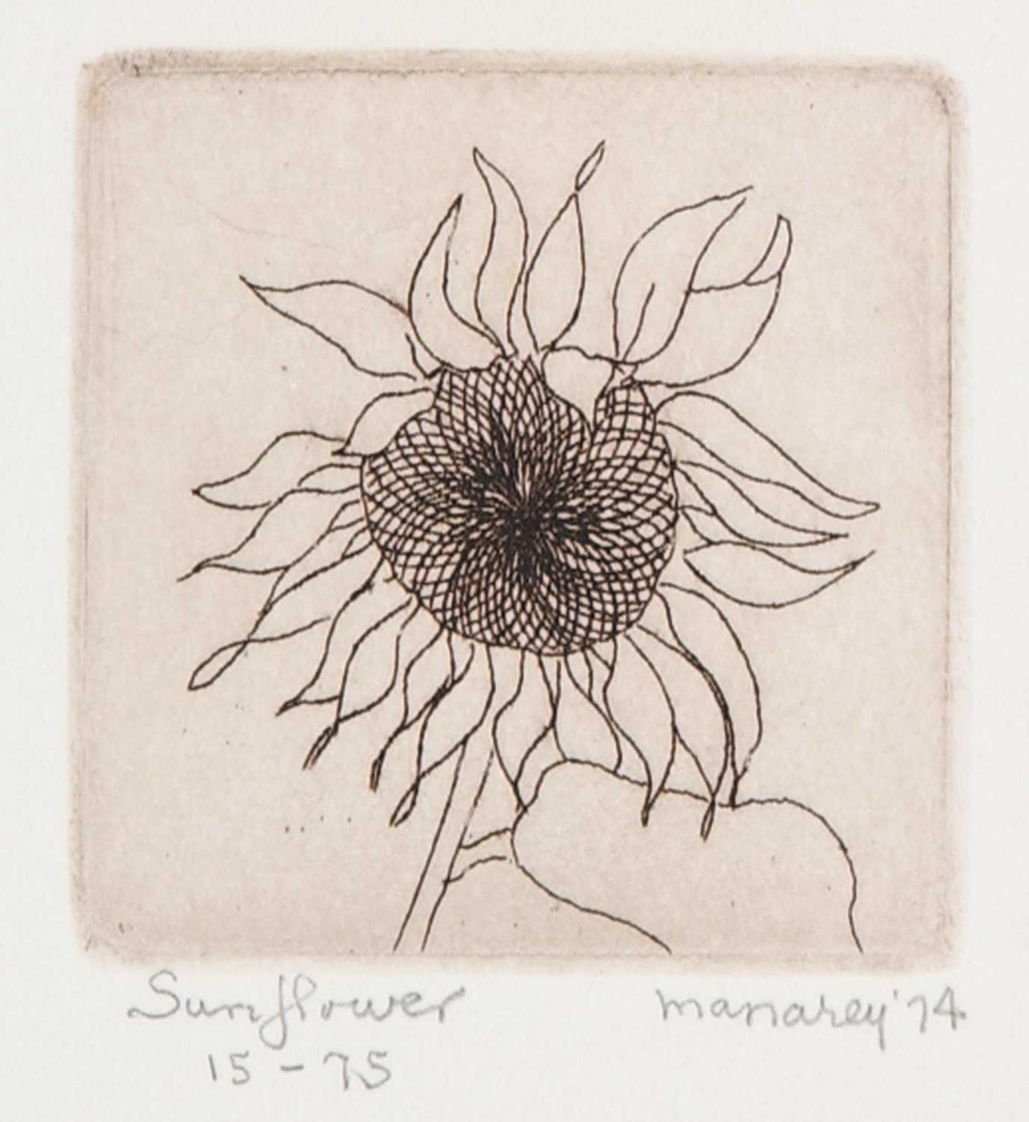 Thelma Alberta Manarey (1913-1984) - Sunflower  #15/75