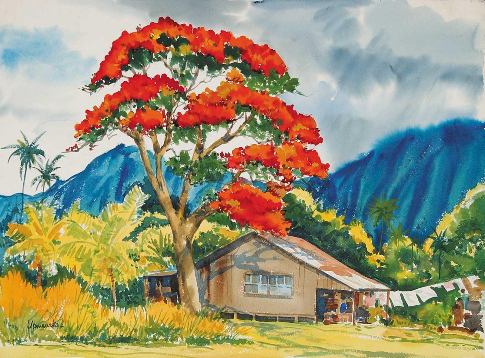 George Y. Yamanaka - Untitled - Hawaiian Red