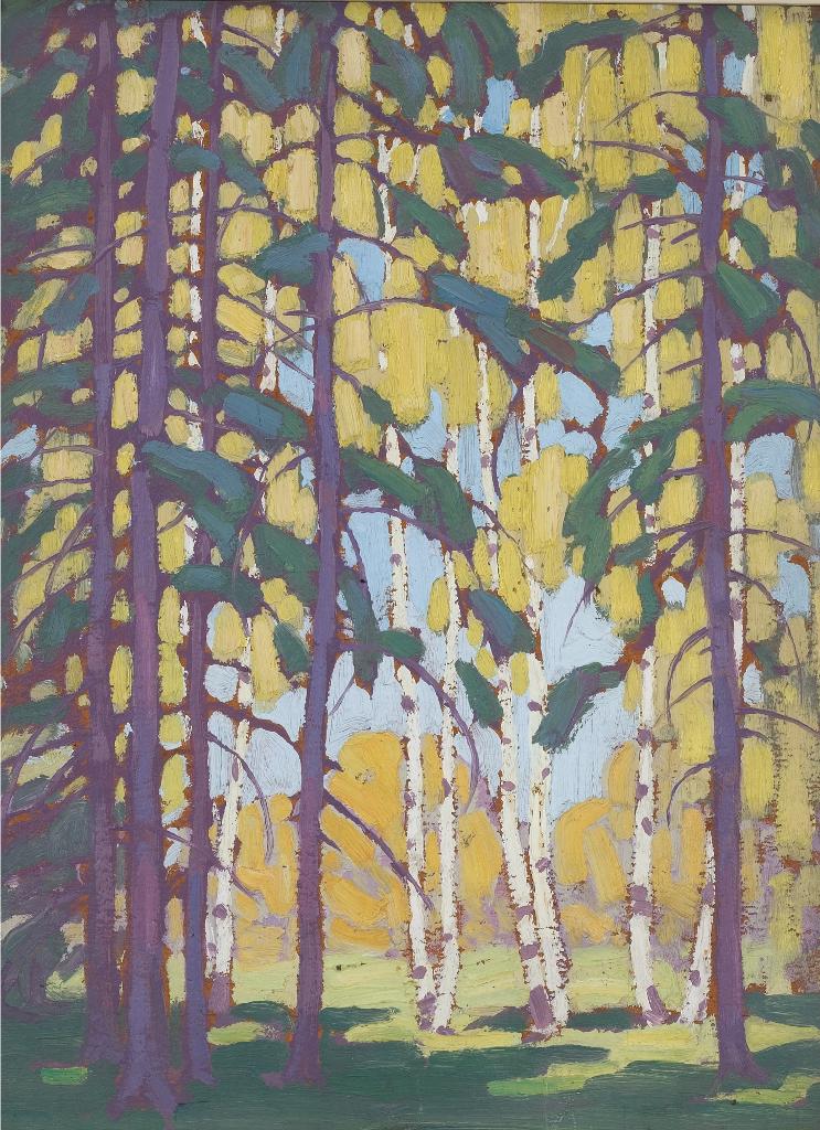 Lawren Stewart Harris (1885-1970) - Algonquin Birches