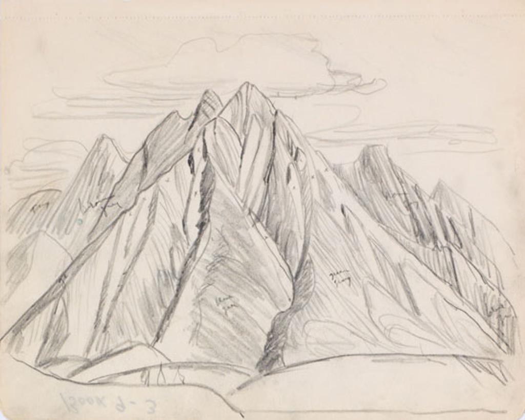 Lawren Stewart Harris (1885-1970) - Mountain Study