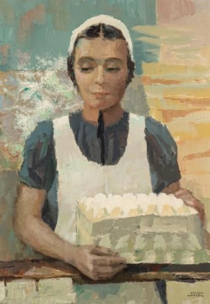 Hilton MacDonald Hassell (1910-1980) - Mennonite Egg Seller