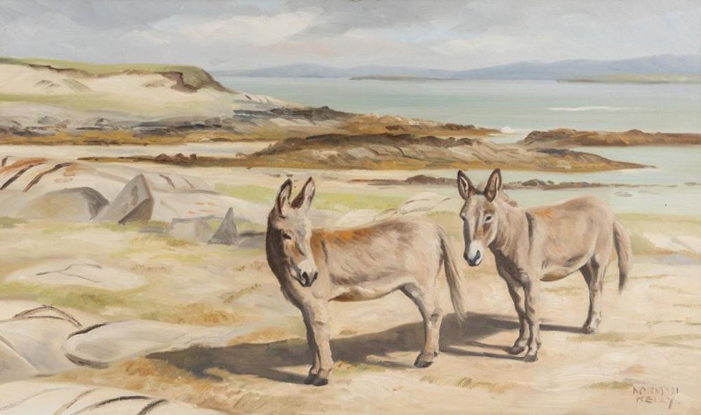 Norman Kelly (1939) - Donkeys of Connemara