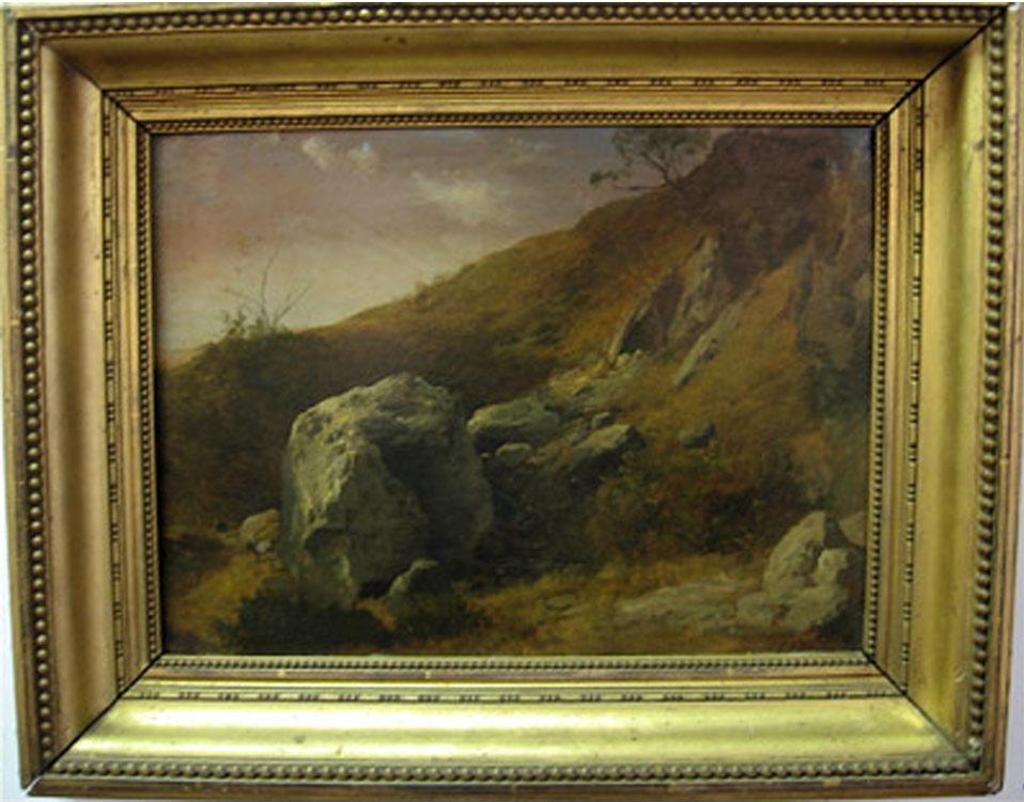Edmund Gill - Study Of Rocky Foreground, Dolgelly, North Wales