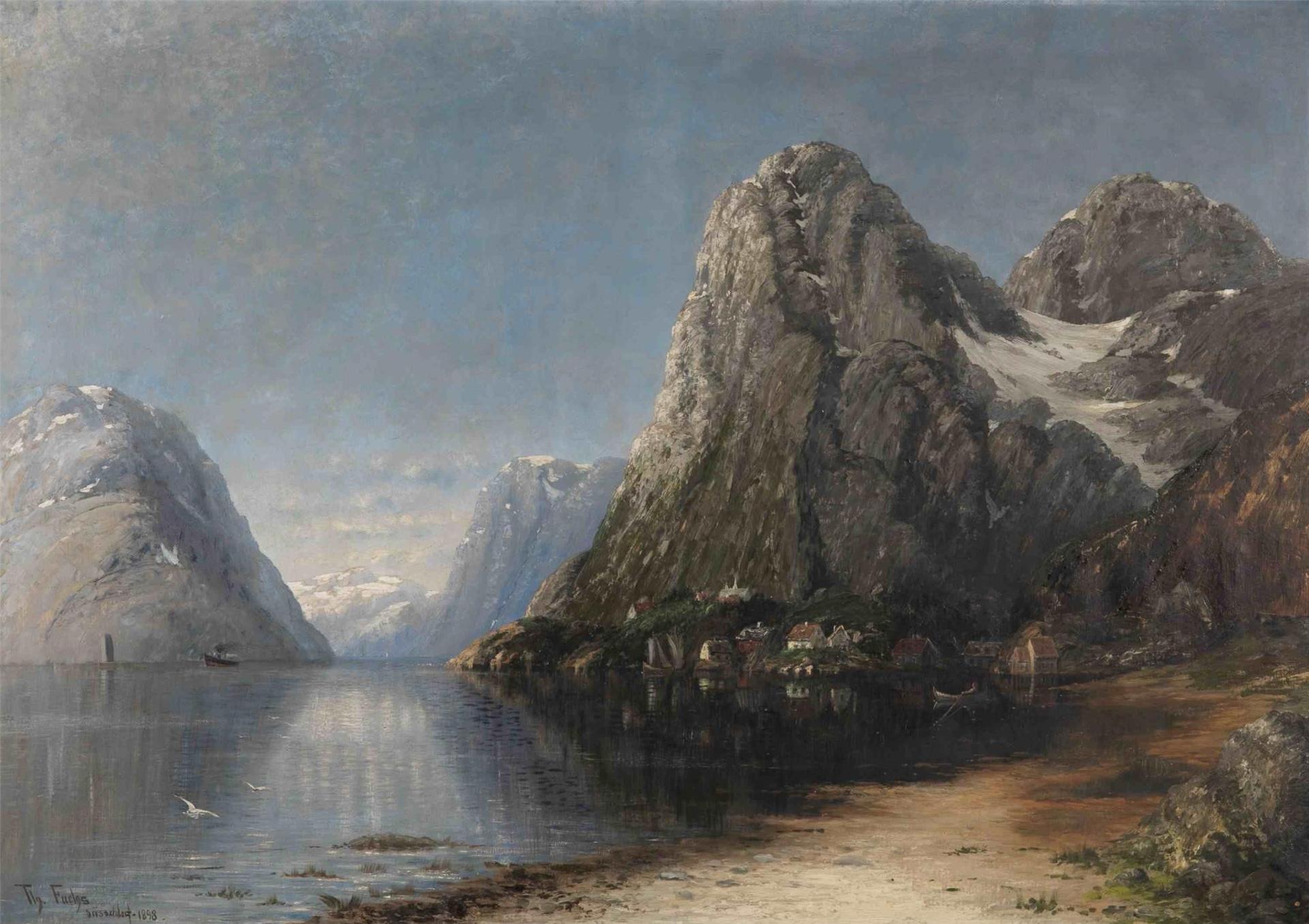 Therese Fuchs (1849-1898) - Norwegian Fjord