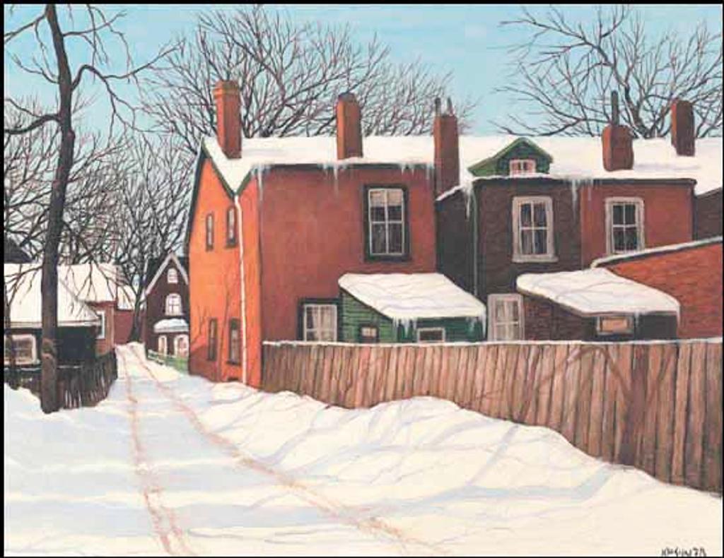 John Kasyn (1926-2008) - Morning Shadows on Seaton Lane, Toronto