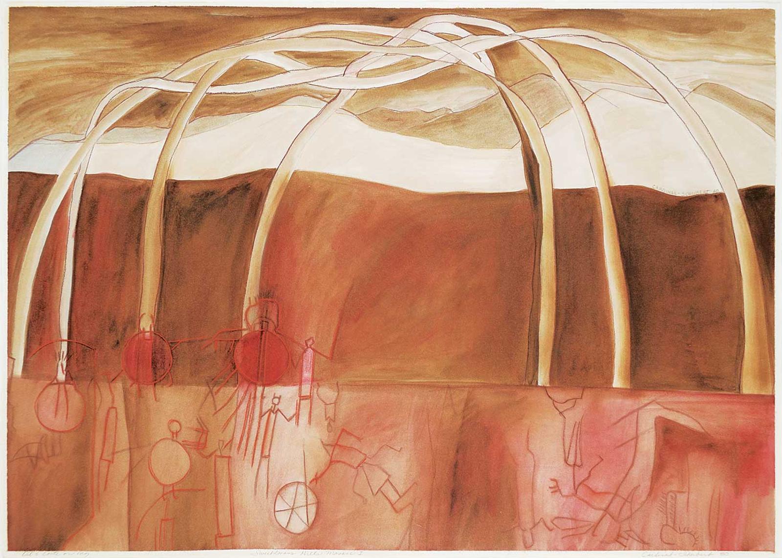 Joane Cardinal-Schubert (1942-2009) - Sweet Grass Hills Mosaic I