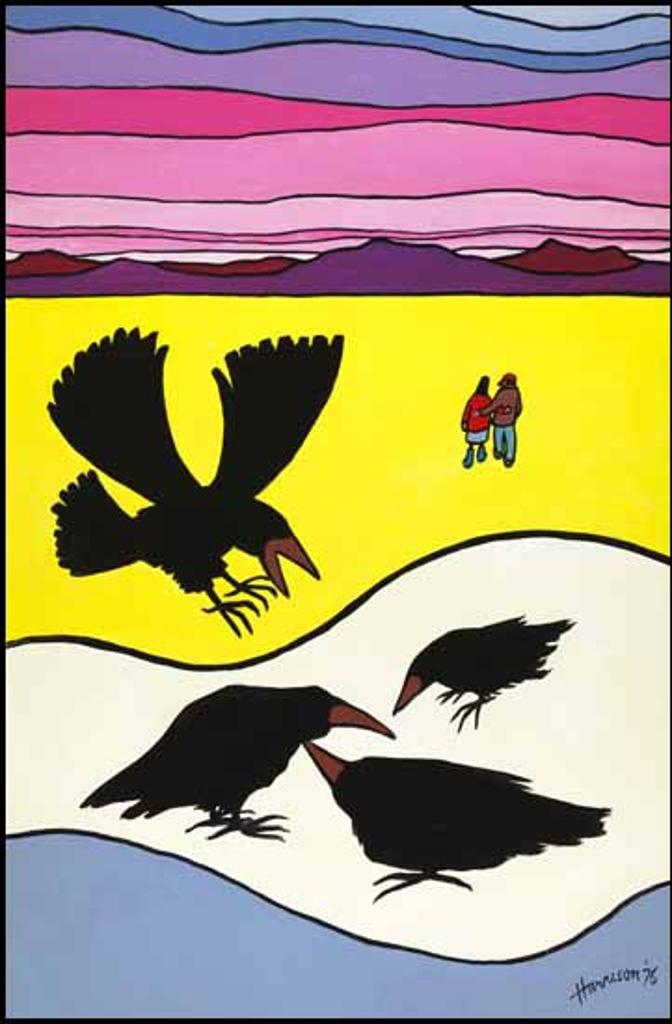 Ted Harrison (1926-2015) - Ravens and Lovers