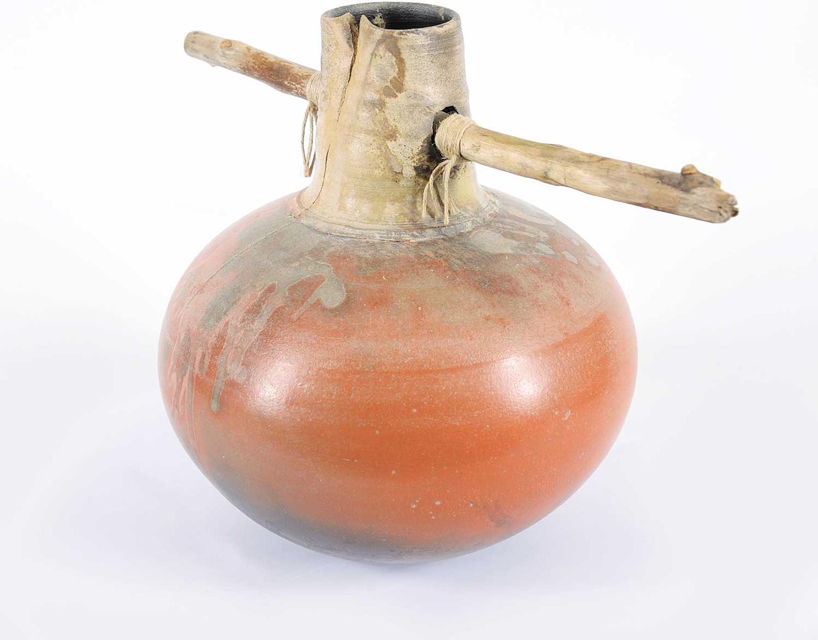 A. O. Smith - Untitled - Pottery Vase with Twig Handle