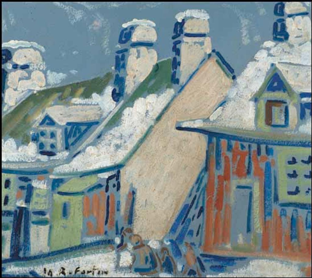 Marc-Aurèle Fortin (1888-1970) - Vieilles maisons, rue des Carrières, Montréal
