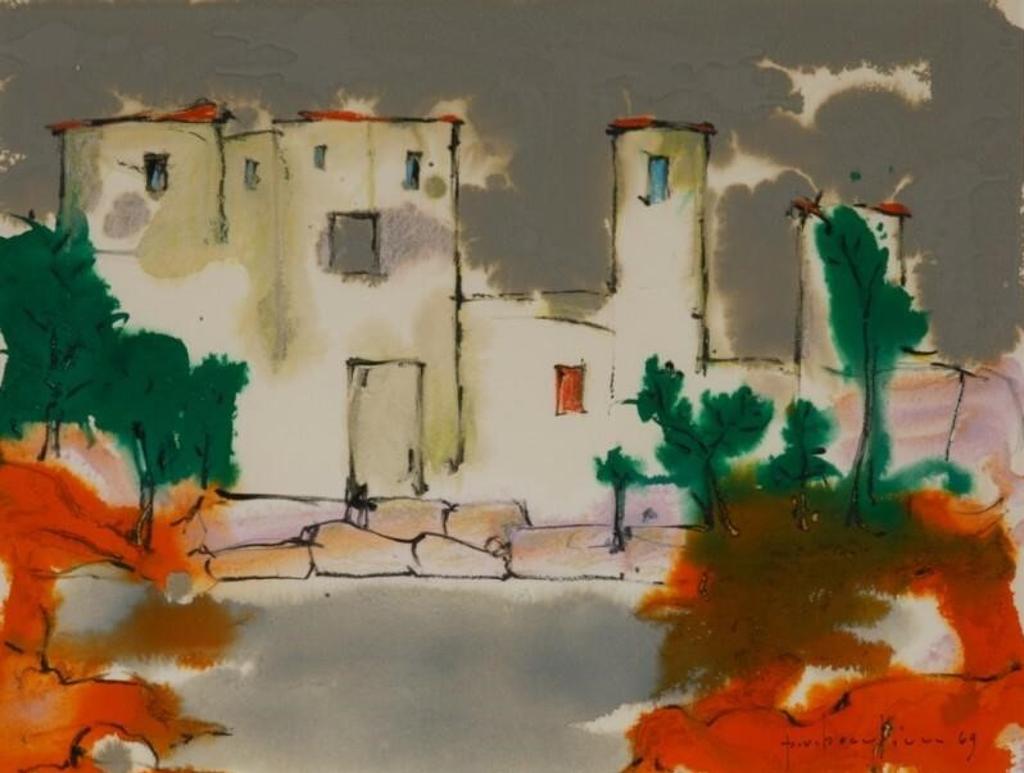 Paul Vanier Beaulieu (1910-1996) - Mediterranean Landscape (1969)
