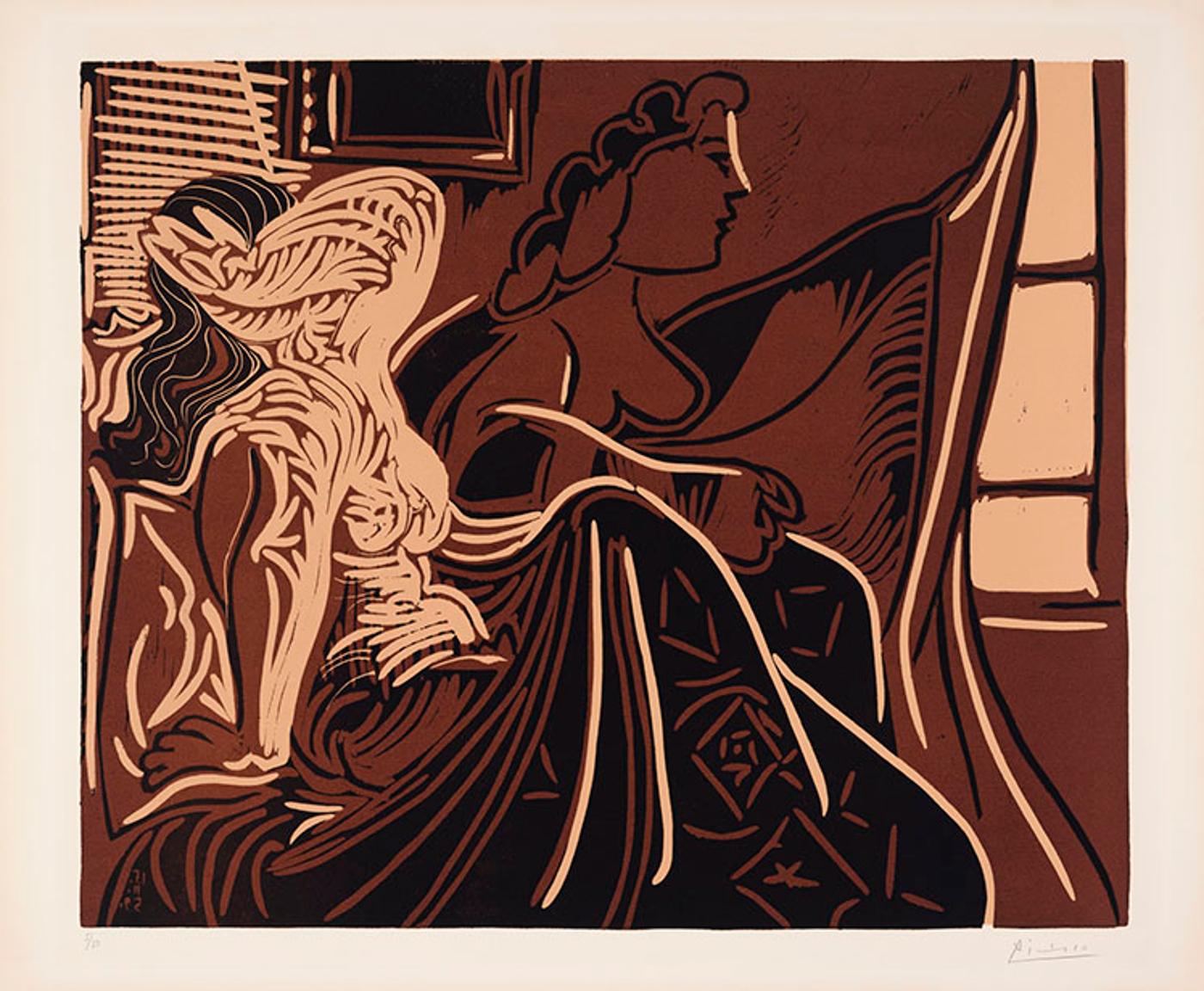 Pablo Ruiz Picasso (1881-1973) - Deux femmes près de la fenêtre