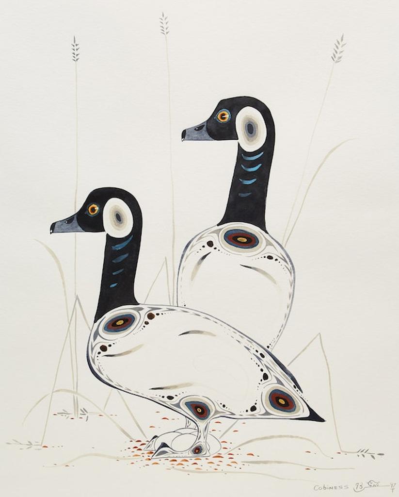 Eddy Cobiness (1933-1996) - Canada Geese Nesting