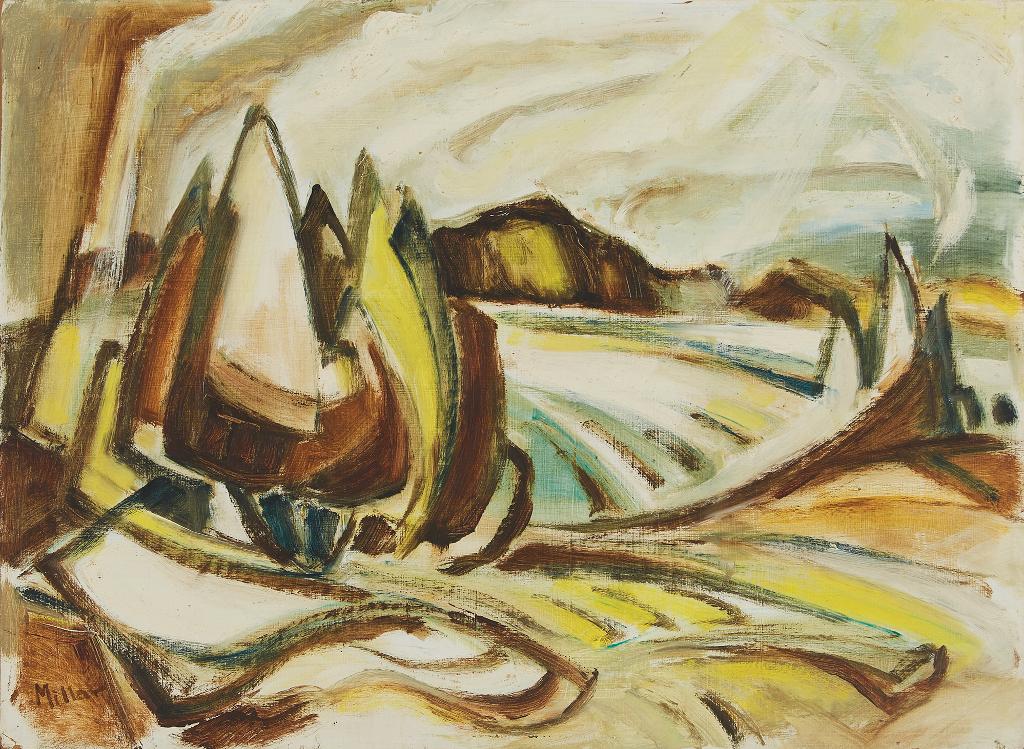Alexander Samuel Millar (1921-1978) - Abstract Mountain Landscape; Forest Landscape