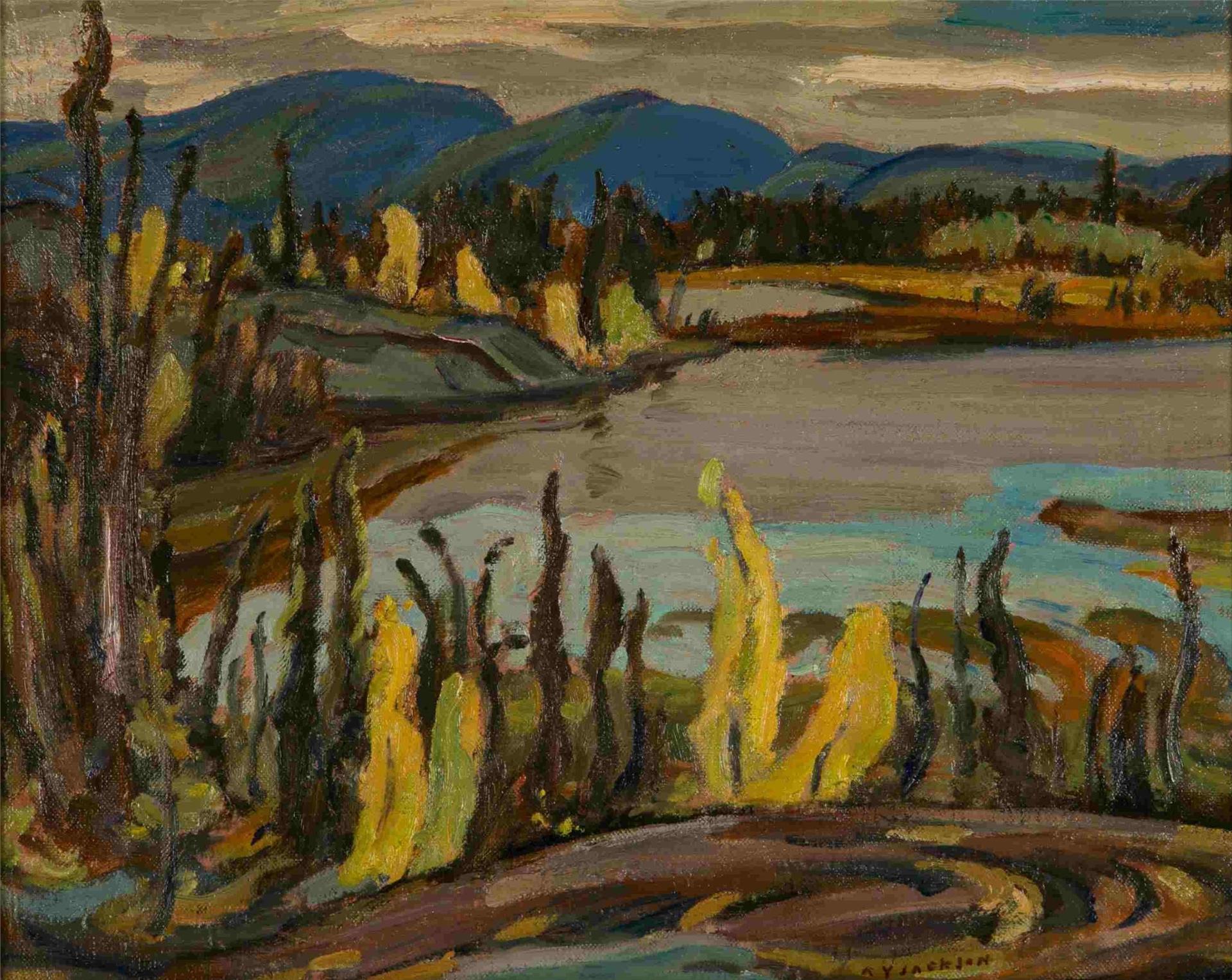 Alexander Young (A. Y.) Jackson (1882-1974) - Northern Lake, Near Great Bear Lake (1950)
