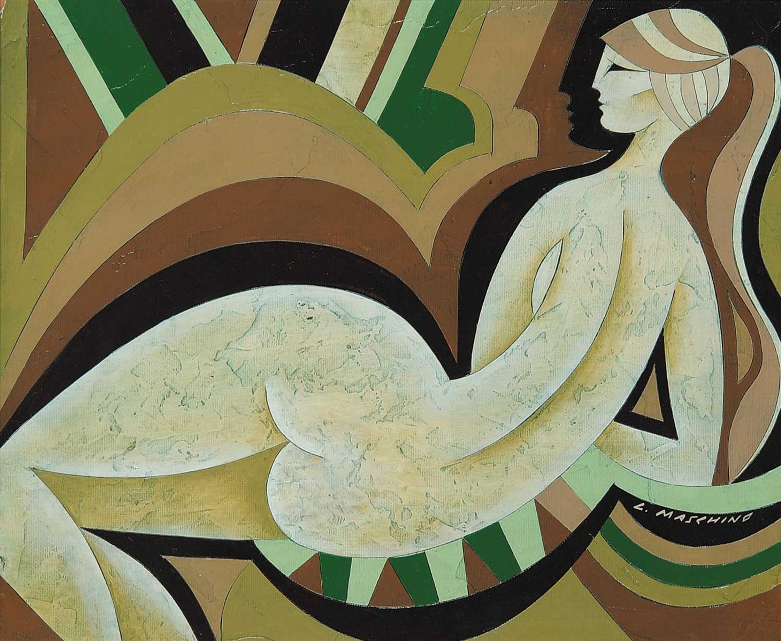 Larry Maschino - Reclining Woman / Green