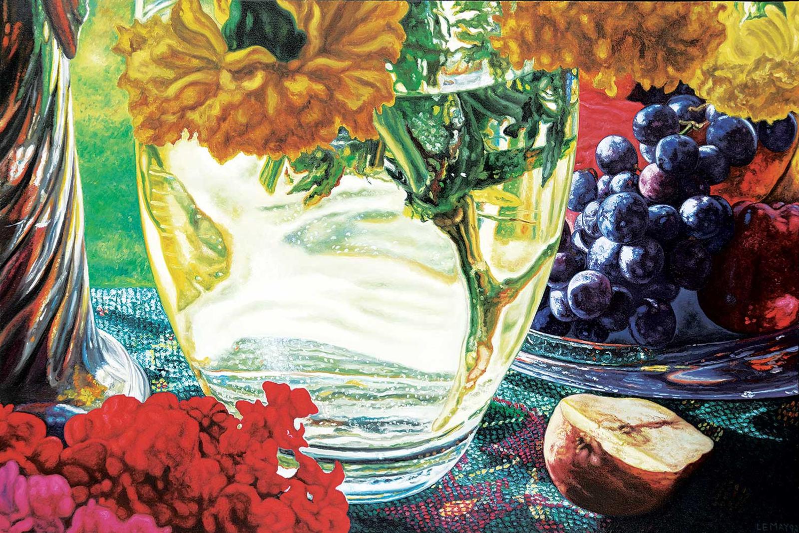 Robert Lemay (1961) - Vase with Grapes