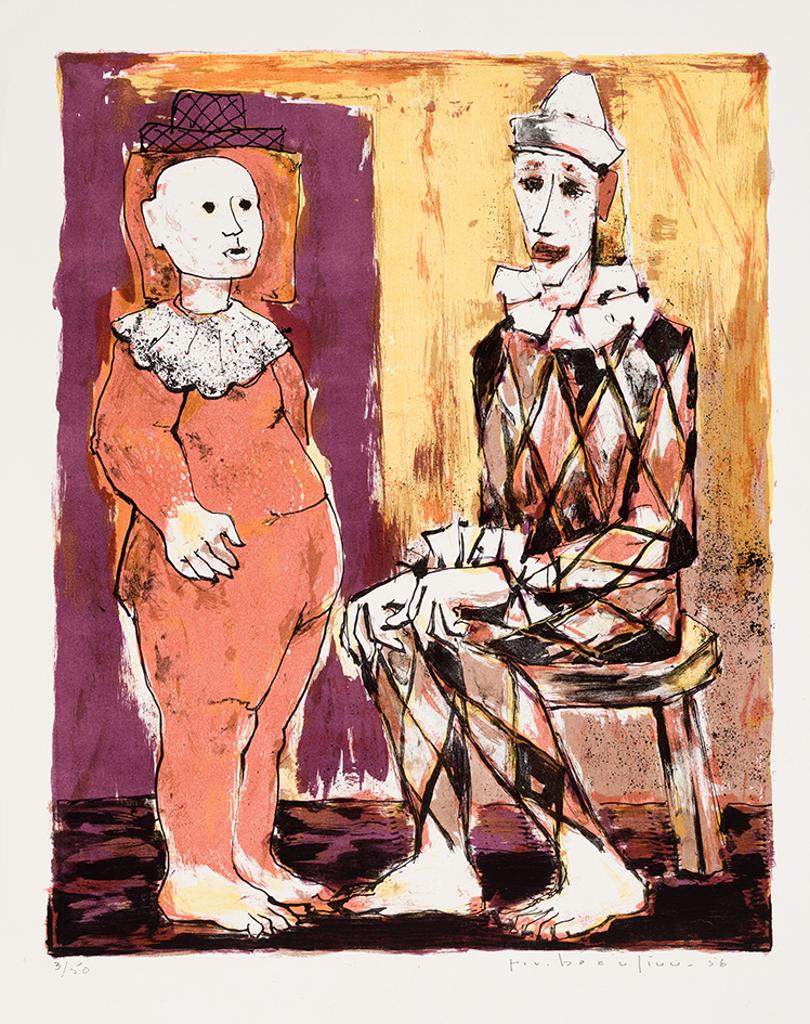 Paul Vanier Beaulieu (1910-1996) - Deux clowns