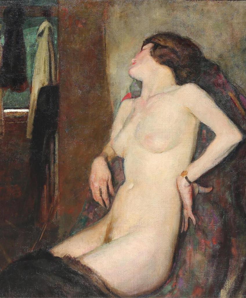Robert Philipp (1895-1981) - Seated Nude; 1926